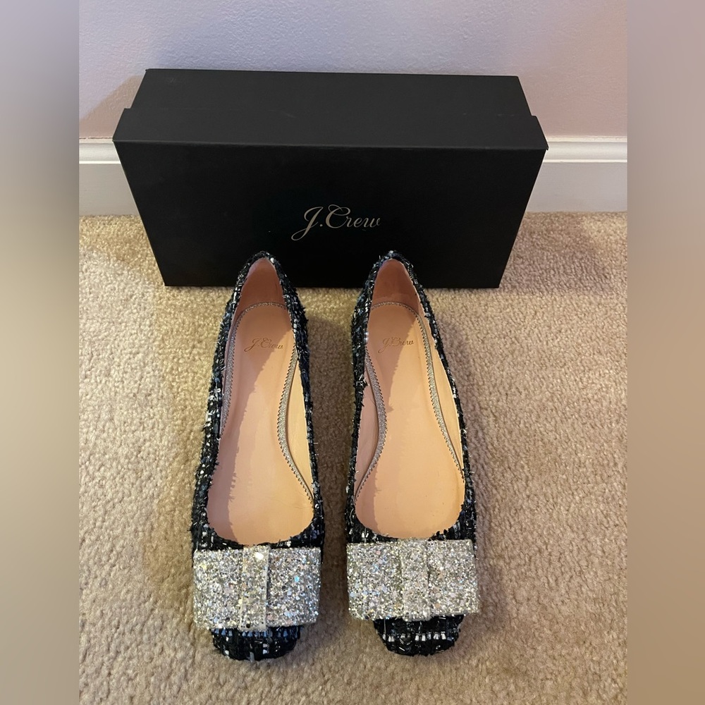 NEW J. Crew Tweed Sally Ballet Flat